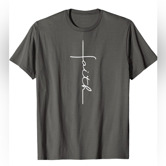 Brand Y Other - Faith Graphic Woman’s T-Shirt - Gray